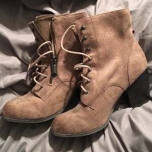Maurices Hayden women’s tan suede boots